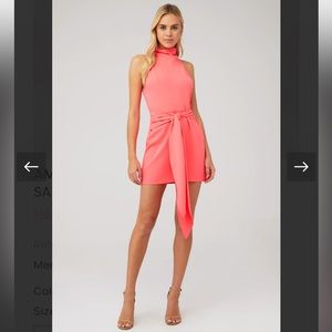 Amanda Uprichard | SANDRINE DRESS | Fluro Pink | Small
